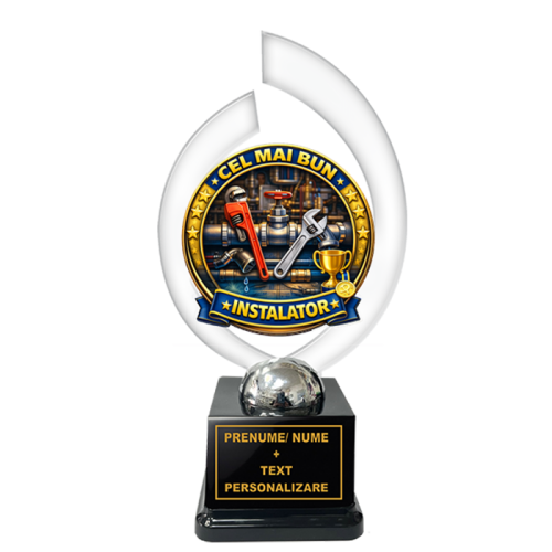 Trofeu „Cel Mai Bun Instalator” – Cadou Personalizat