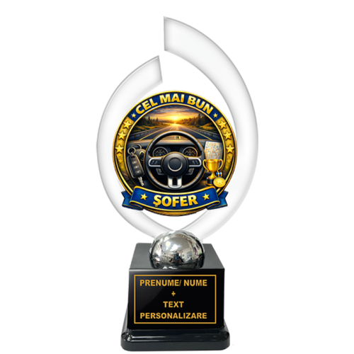 Trofeu „Cel Mai Bun Sofer” – Cadou Personalizat