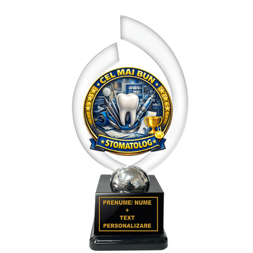 Trofeu „Cel Mai Bun Stomatolog” – Cadou Personalizat