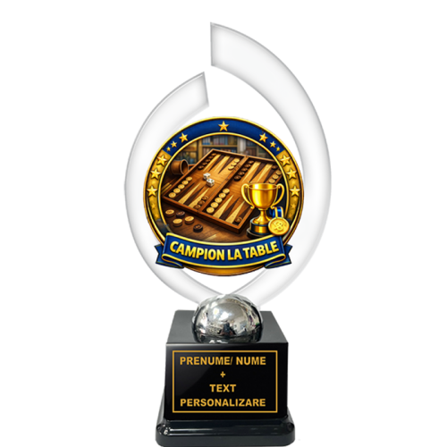 Trofeu „Campion la Table” – Cadou Personalizat