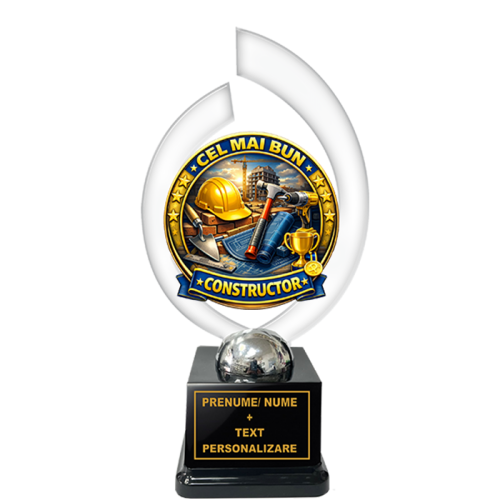 Trofeu „Cel Mai Bun Constructor” – Cadou Personalizat