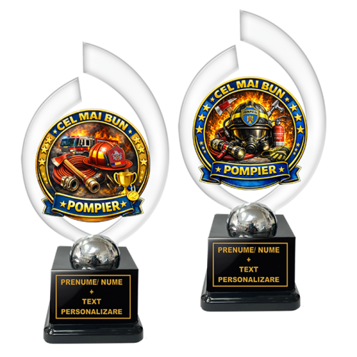 Trofeu „Cel Mai Bun Pompier” – Cadou Personalizat