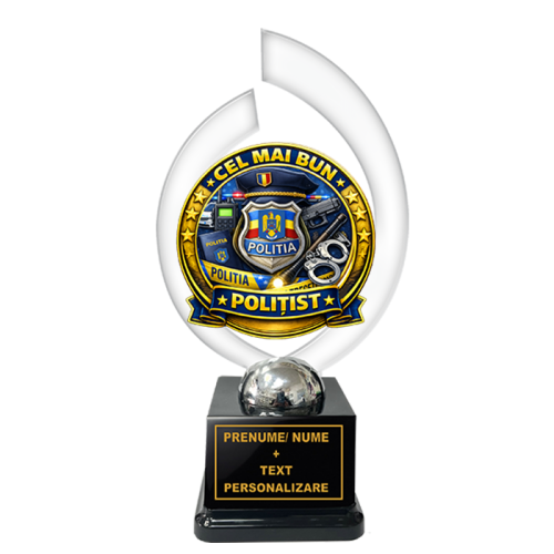 Trofeu „Cel Mai Bun Politist” – Cadou Personalizat