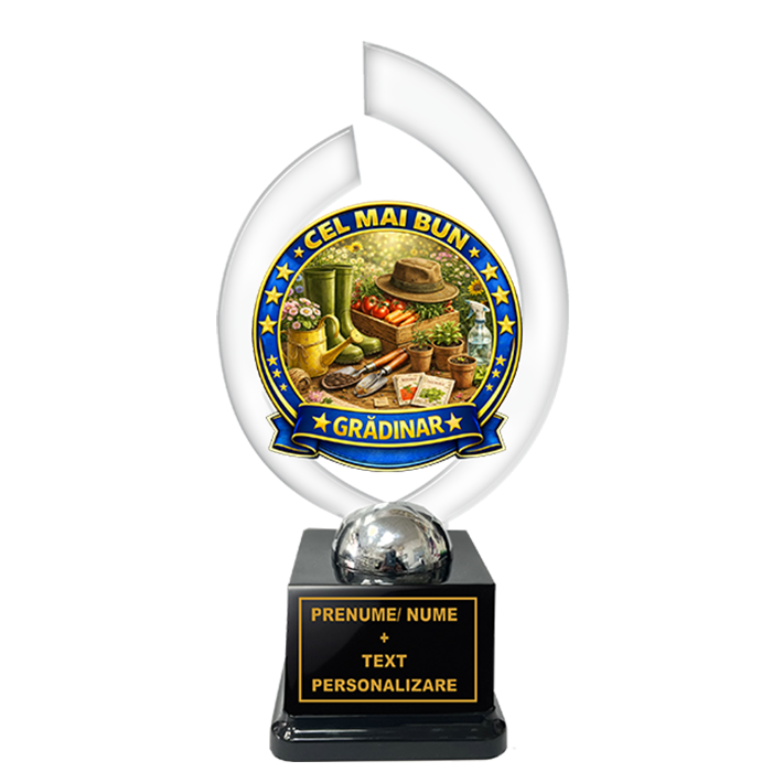 Trofeu „Cel Mai Bun Gradinar” – Cadou Personalizat
