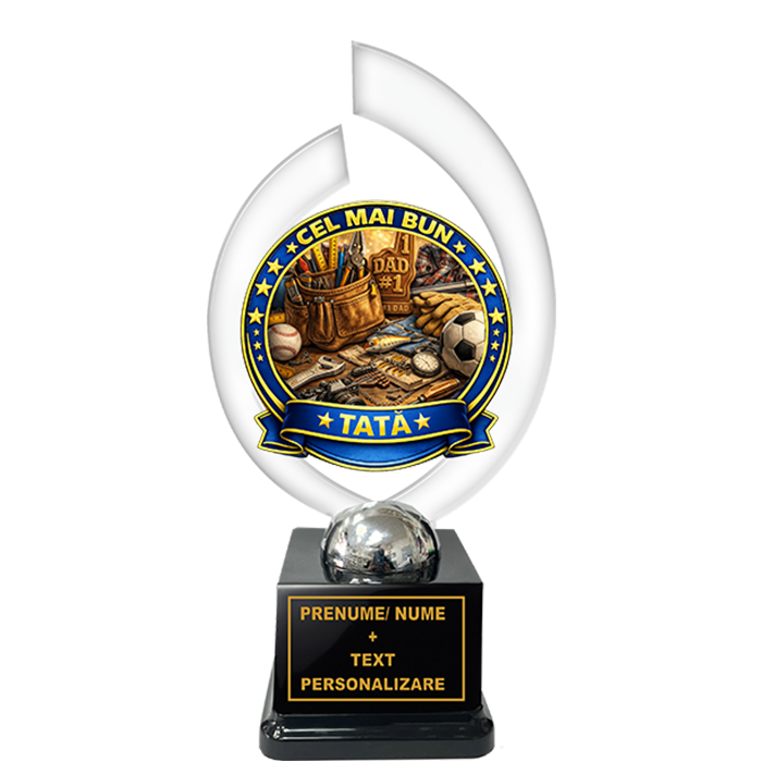 Trofeu „Cel Mai Bun Tata” – Cadou Personalizat