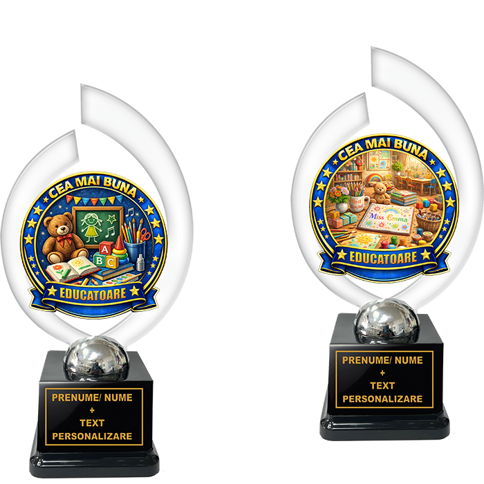 Trofeu „Cea Mai Buna Educatoare” – Cadou Personalizat