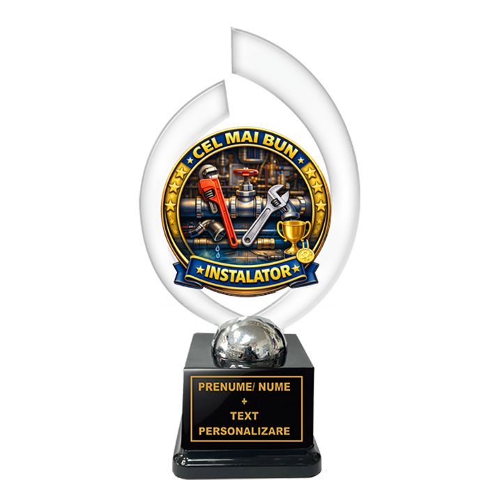 Trofeu „Cel Mai Bun Instalator” – Cadou Personalizat