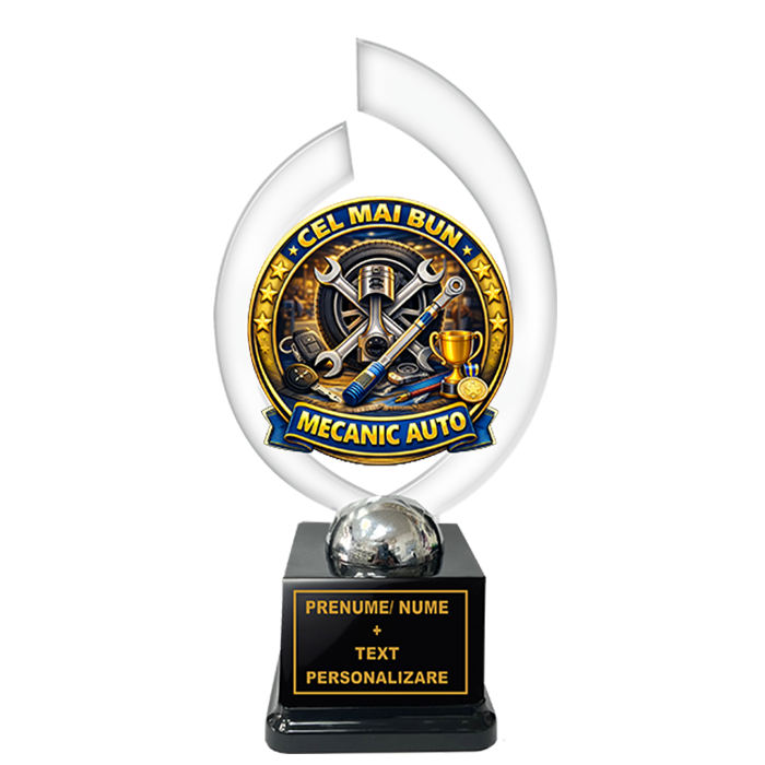 Trofeu „Cel Mai Bun Mecanic” – Cadou Personalizat