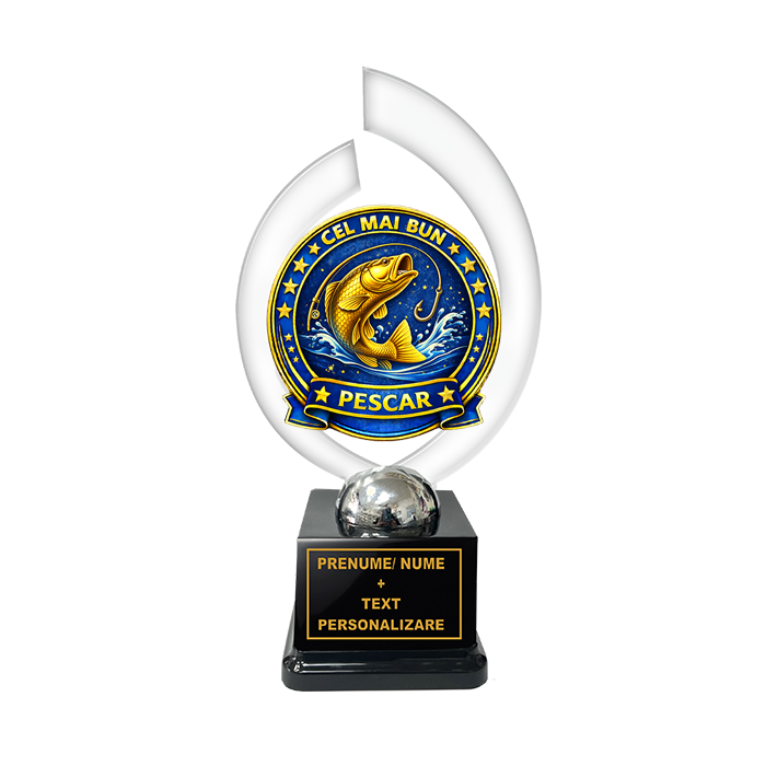 Trofeu „Cel Mai Bun Pescar” – Cadou Personalizat