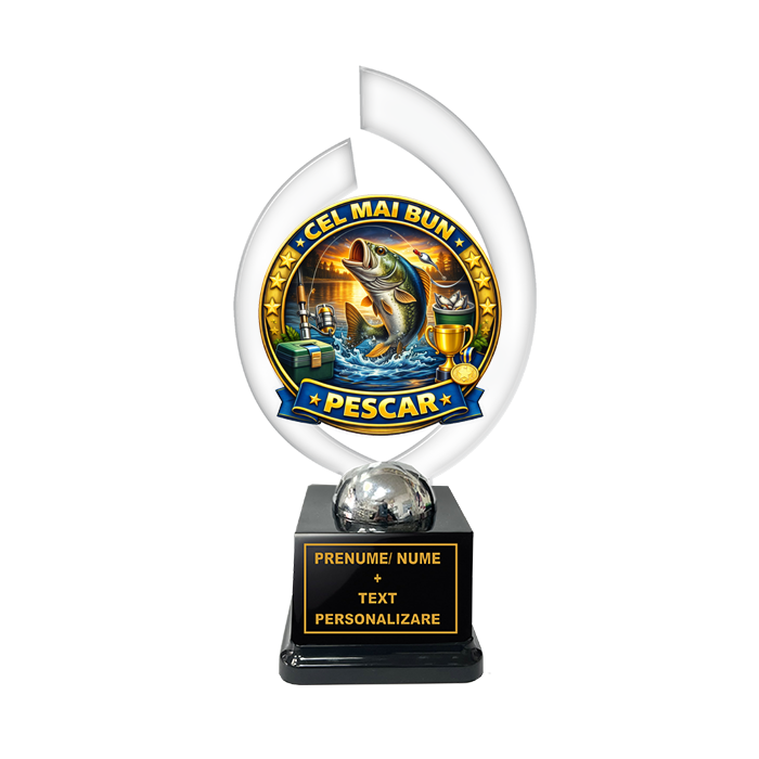 Trofeu „Cel Mai Bun Pescar” – Cadou Personalizat