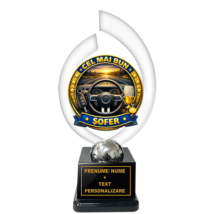 Trofeu „Cel Mai Bun Sofer” – Cadou Personalizat
