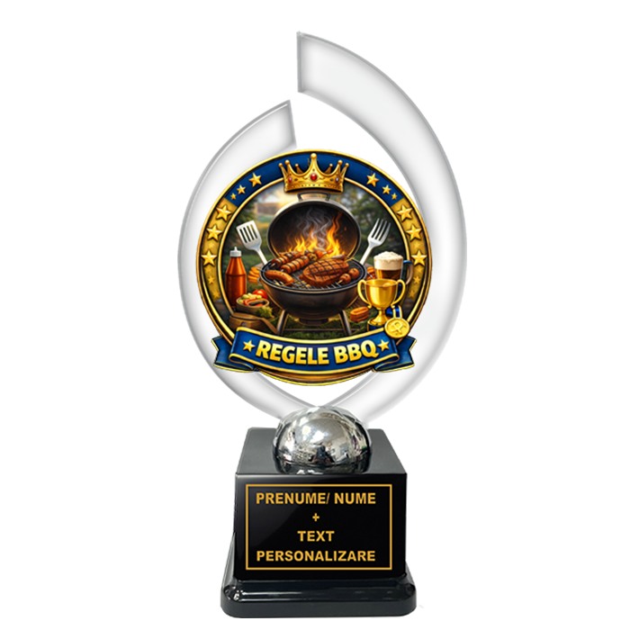 Trofeu „Regele BBQ” – Cadou Personalizat