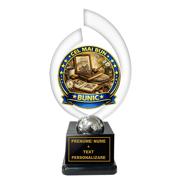Trofeu „Cel Mai Bun Bunic” – Cadou Personalizat