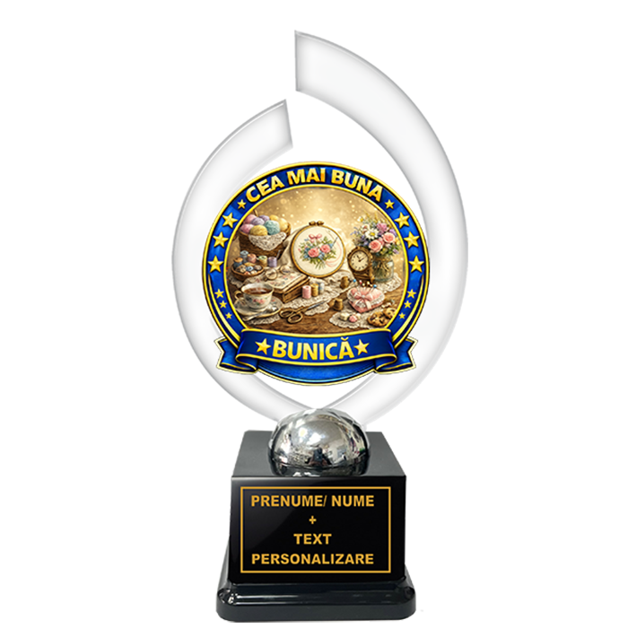 Trofeu „Cea Mai Buna Bunica” – Cadou Personalizat