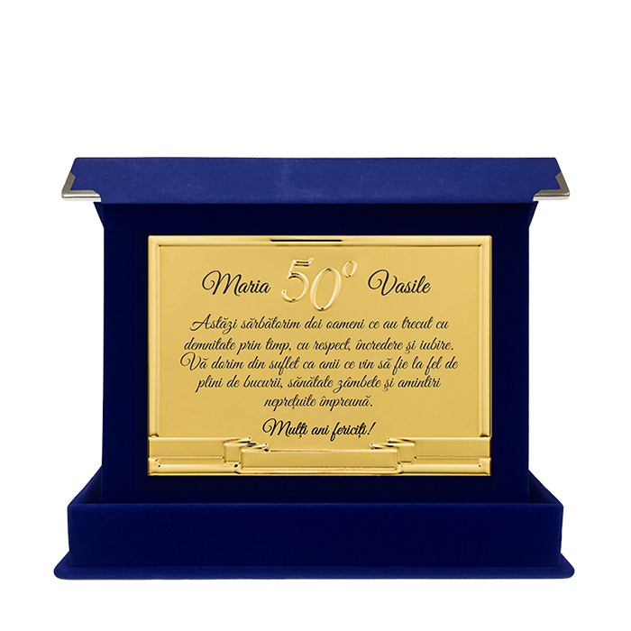 Cutie Plus - Placheta "Nunta de Aur" - M2