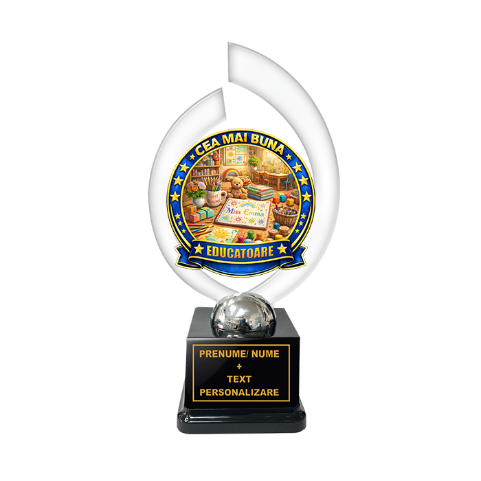 Trofeu „Cea Mai Buna Educatoare” – Cadou Personalizat