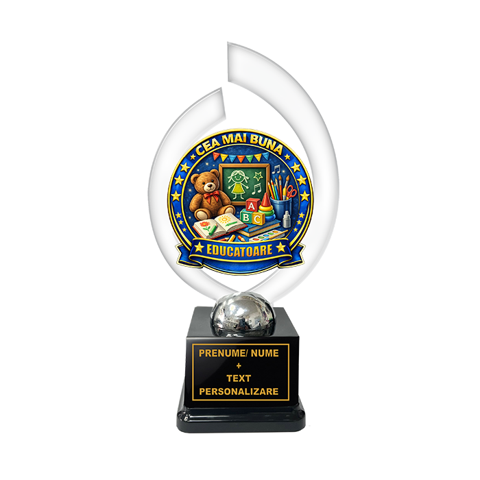 Trofeu „Cea Mai Buna Educatoare” – Cadou Personalizat
