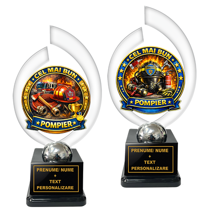 Trofeu „Cel Mai Bun Pompier” – Cadou Personalizat