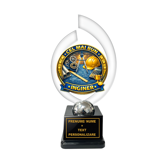 Trofeu „Cel Mai Bun Inginer” – Cadou Personalizat