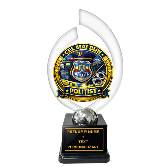 Trofeu „Cel Mai Bun Politist” – Cadou Personalizat