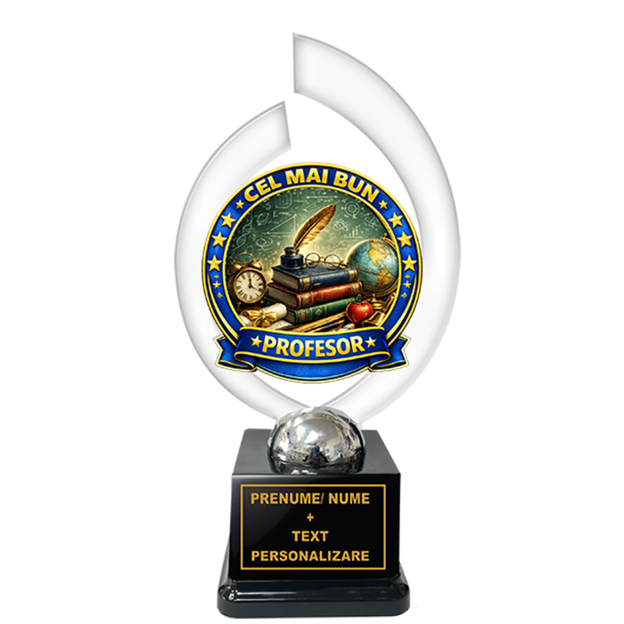Trofeu „Cel Mai Bun Profesor” – Cadou Personalizat