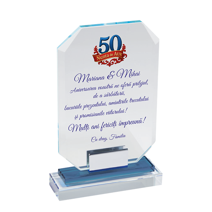 Trofeu Sticla - "Nunta de Aur" M3